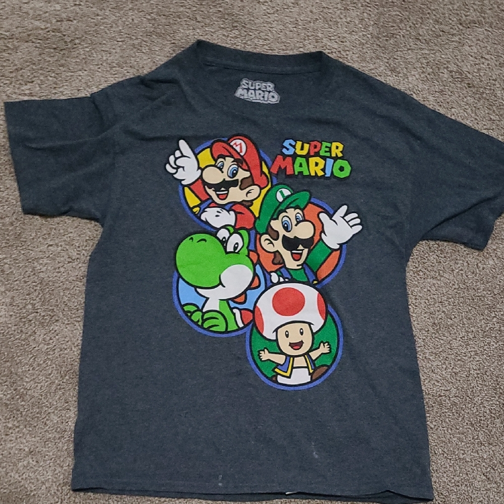 Nintendo Super Mario Kids T-Shirt - Dark Gray